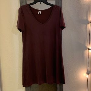 Mudd | size large | maroon tshirt dress